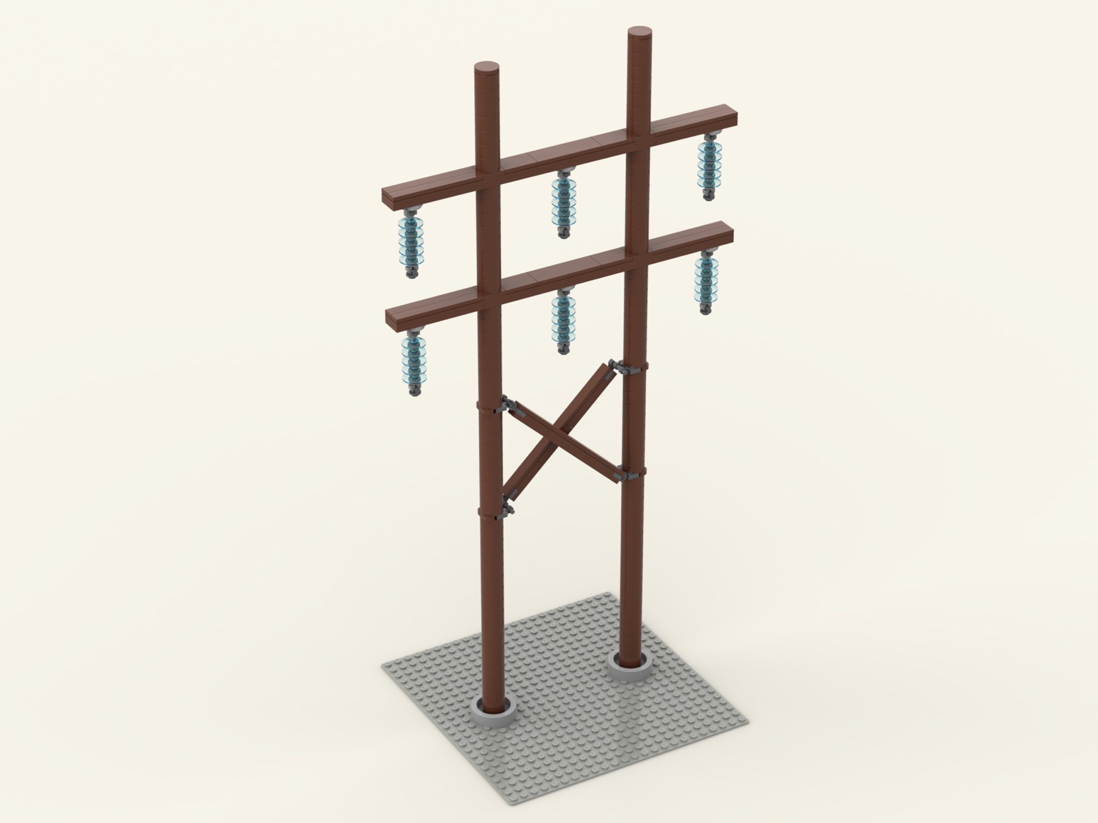 Large Wooden H-Frame